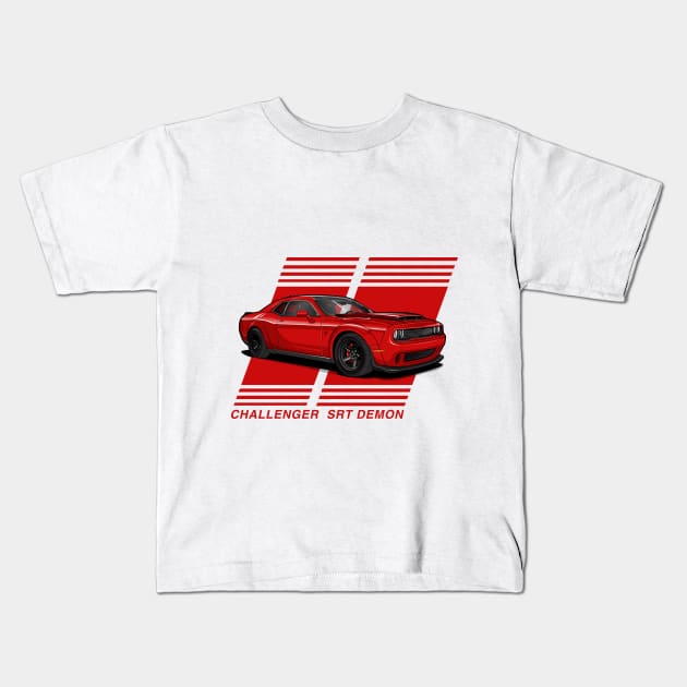 DODGE SRT Demon Kids T-Shirt by aimey